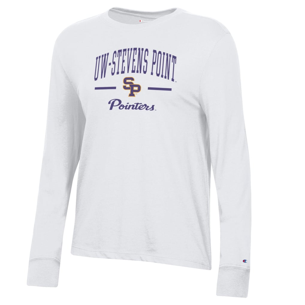  Wisconsin-Stevens Point Pointers Champion Women's Core Long Sleeve T-Shirt - White